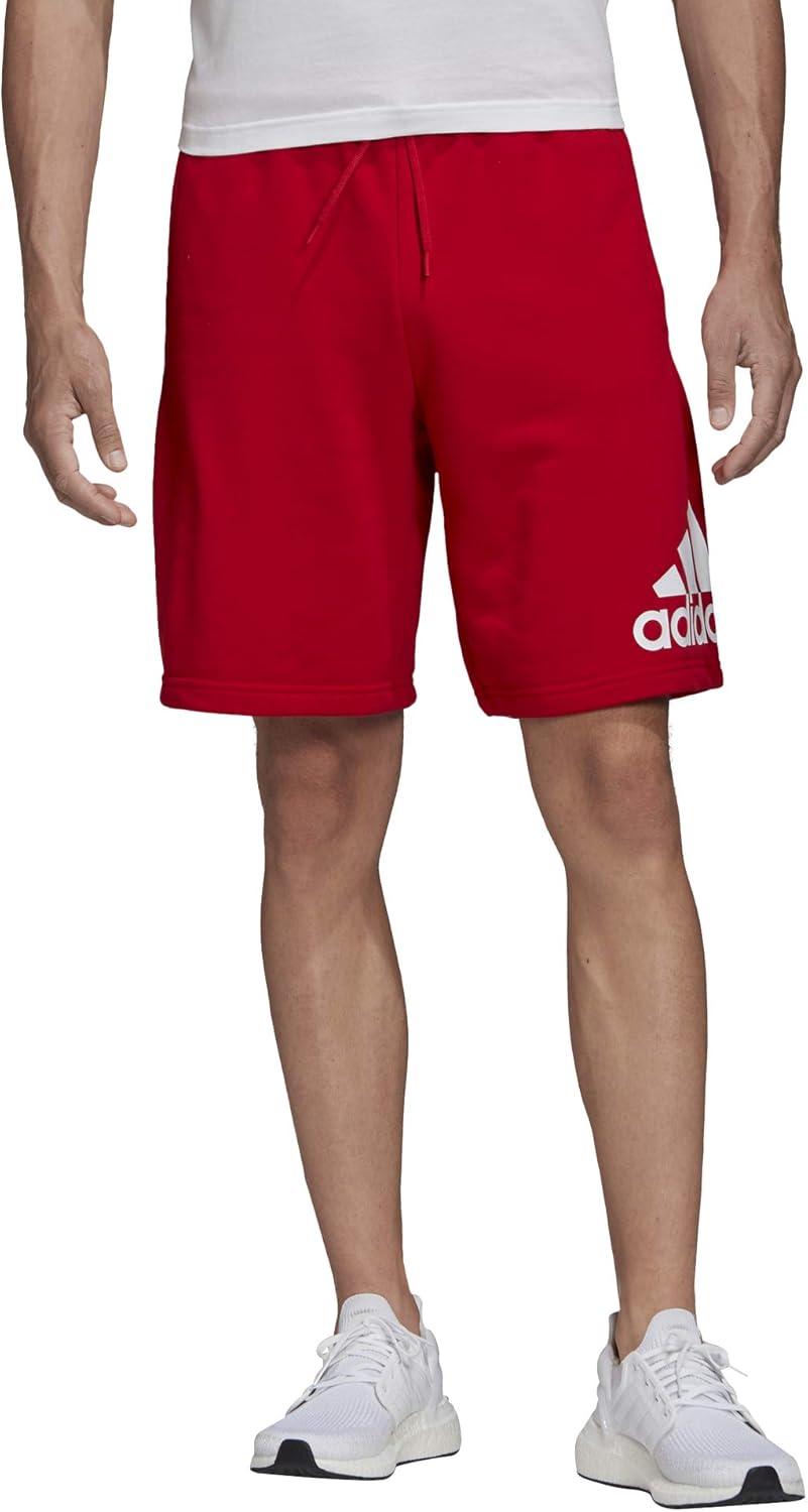 imageadidas Mens Loungewear Must Haves Badge of Sport ShortsScarletWhite