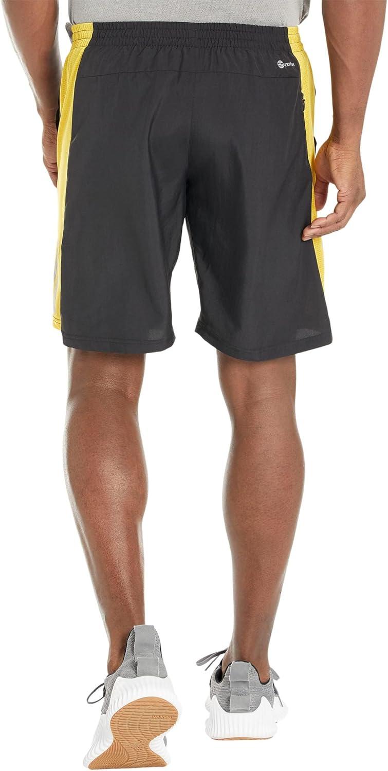 imageadidas Mens Own The Run ShortsBlackBold GoldReflective Silver