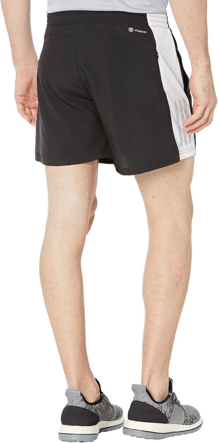 imageadidas Mens Own The Run ShortsBlackWhiteReflective Silver