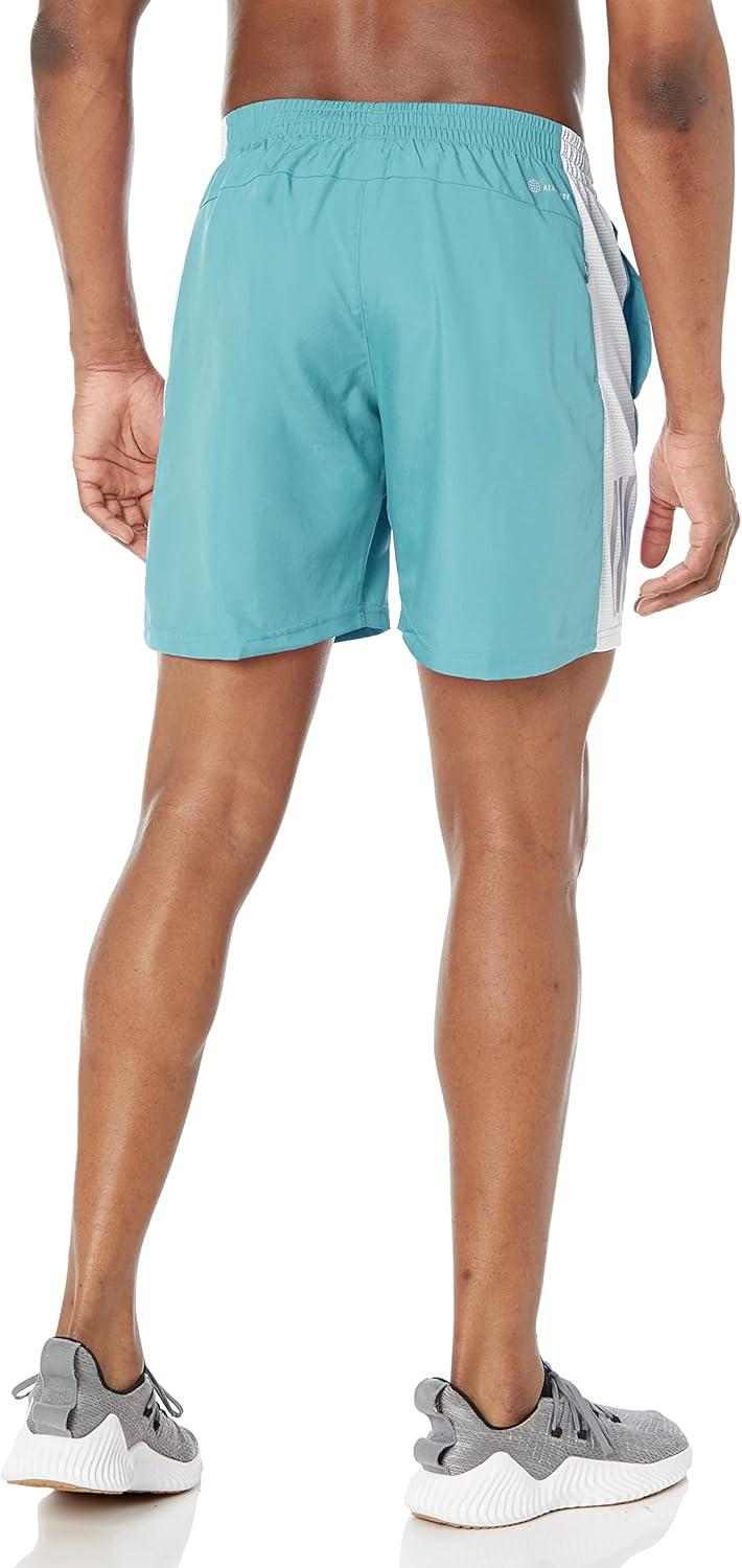 imageadidas Mens Own The Run ShortsPreloved BlueReflective Silver