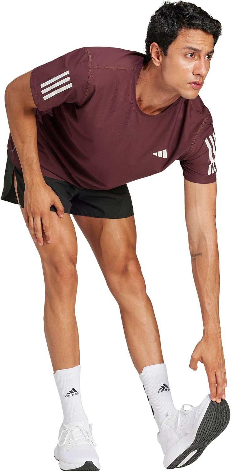 imageadidas Mens Own The Run TShirtAurora Ruby