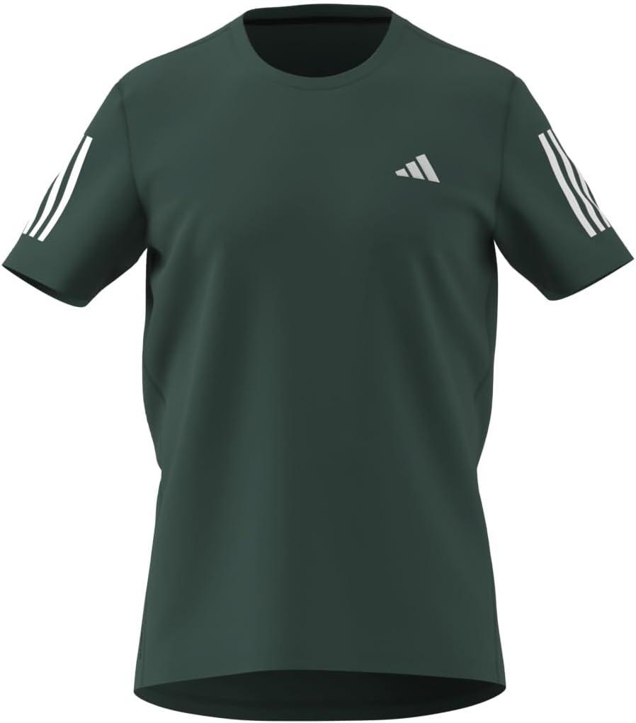 imageadidas Mens Own The Run TShirtCollegiate GreenWhite Melange