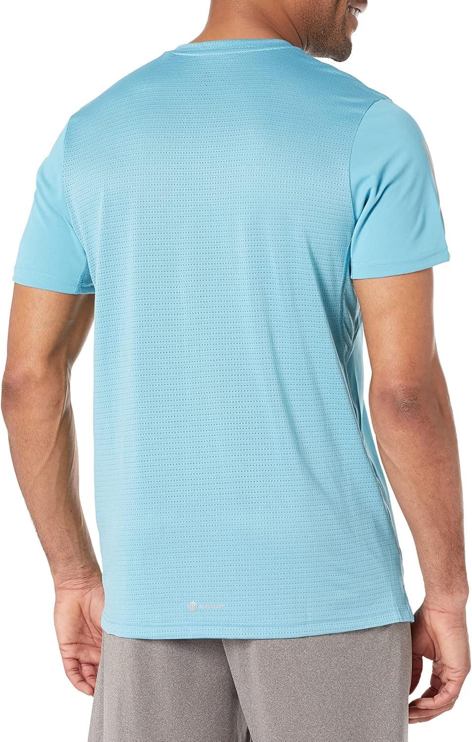 imageadidas Mens Own The Run TShirtPreloved BlueReflective Silver