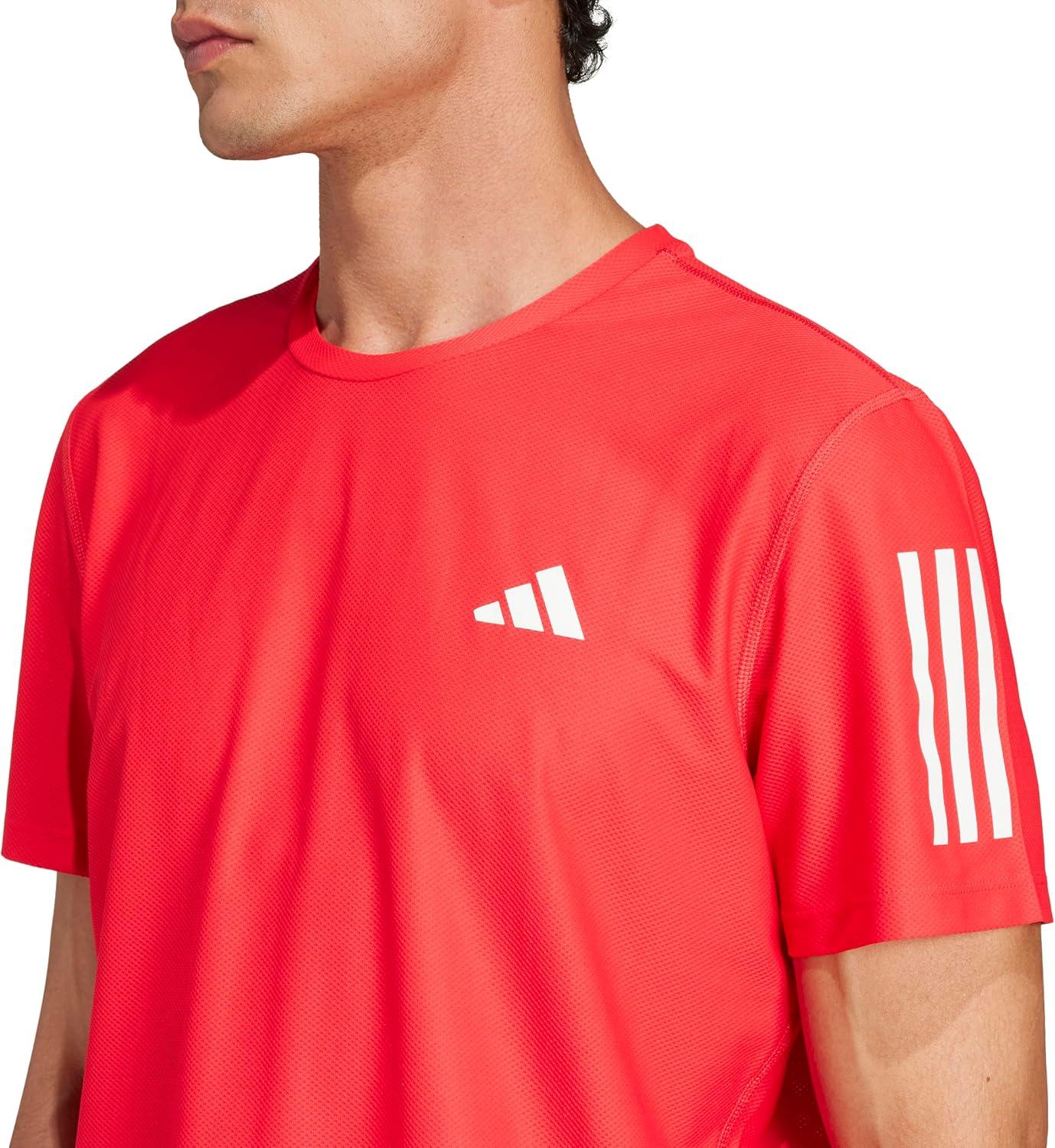 imageadidas Mens Own The Run TShirtPure Ruby