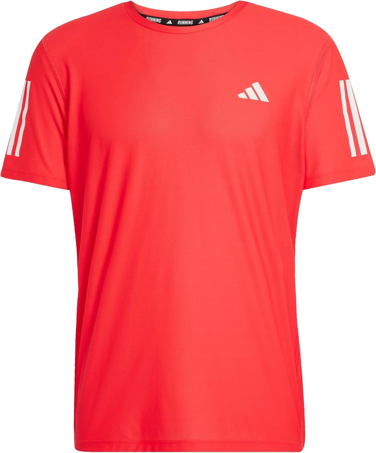 imageadidas Mens Own The Run TShirtPure Ruby
