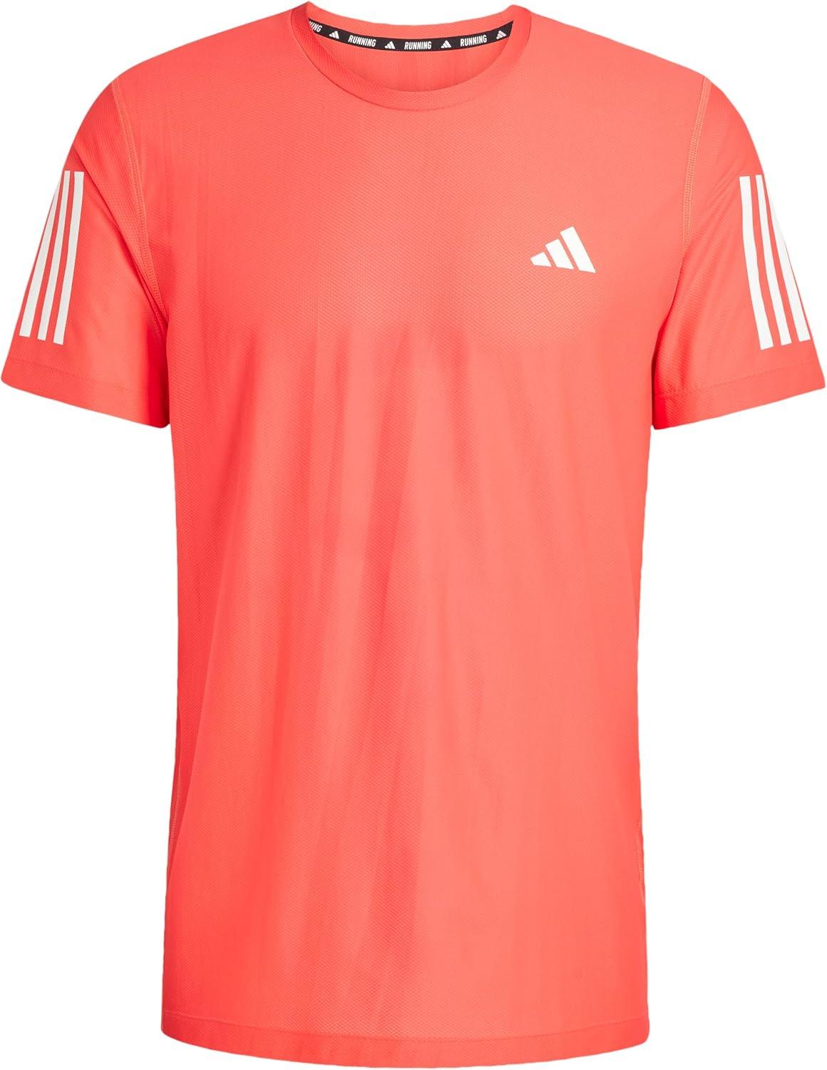imageadidas Mens Own The Run TShirtSemi Lucid Red