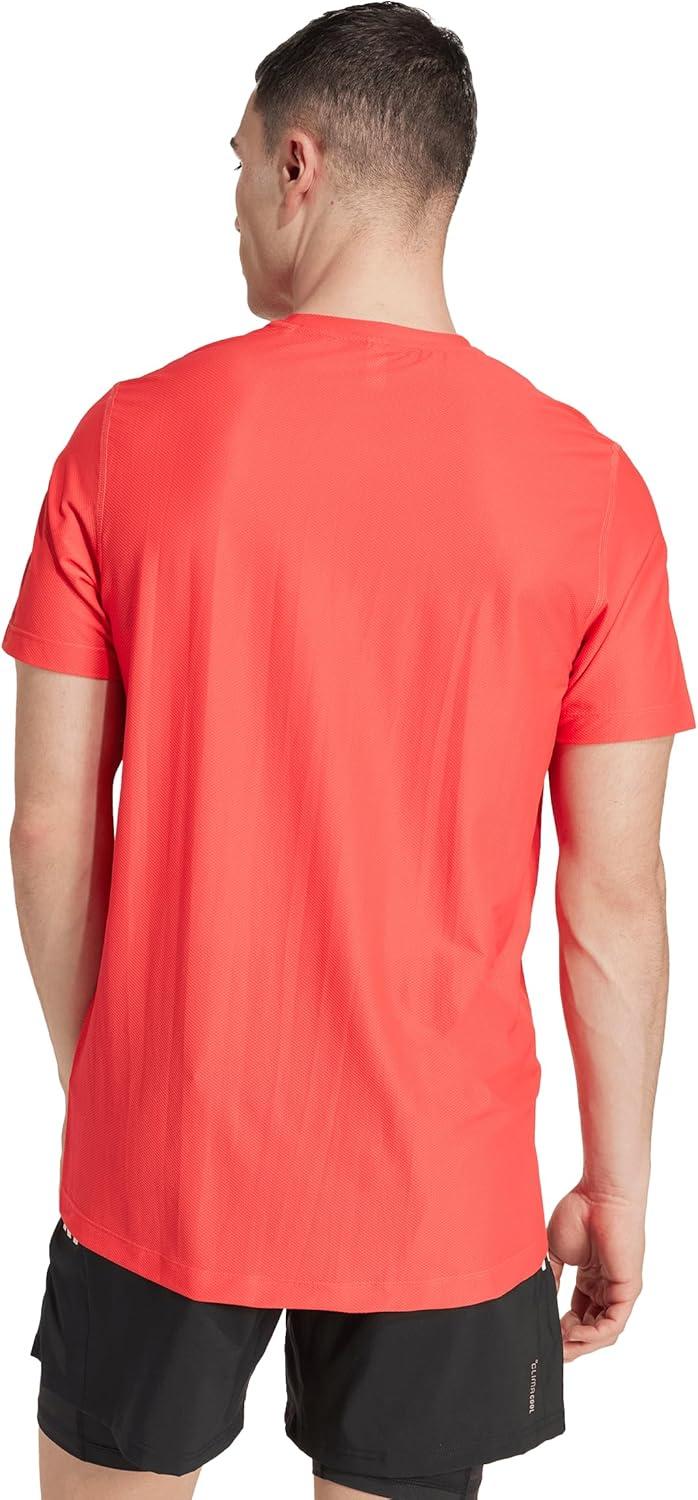 imageadidas Mens Own The Run TShirtSemi Lucid Red