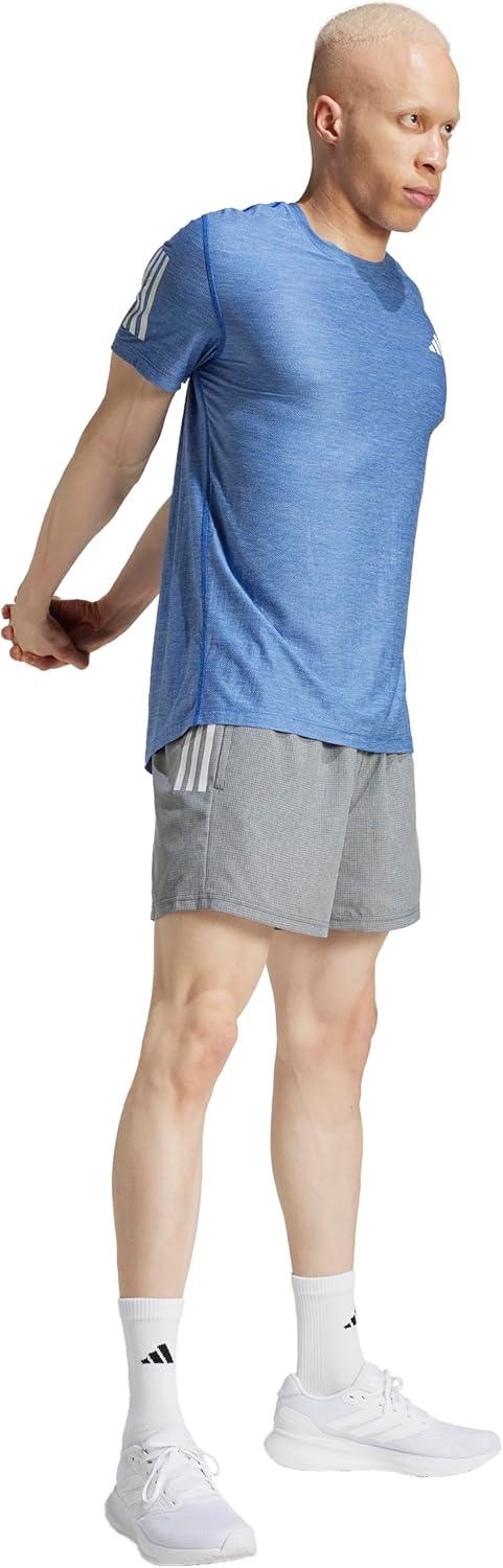 imageadidas Mens Own The Run TShirtTeam Royal BlueWhite Melange