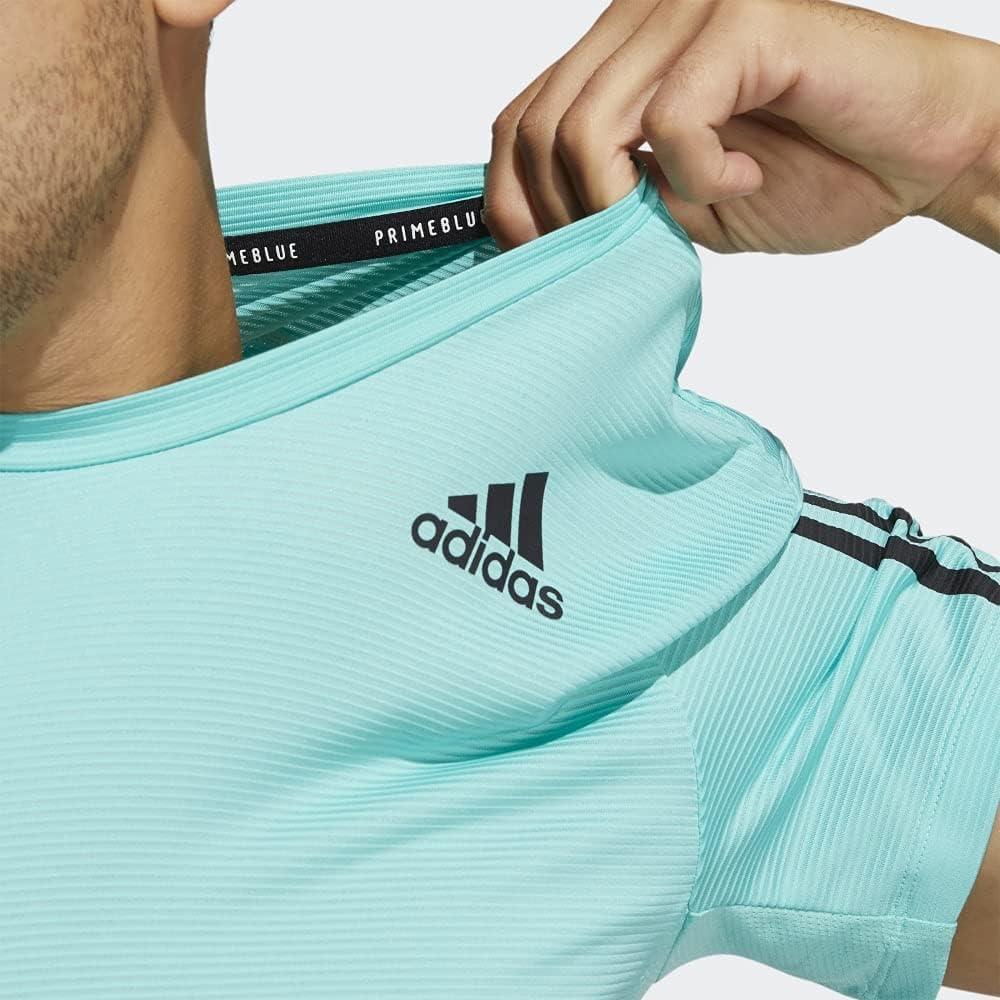imageadidas Mens Primeblue Designed 2 Move 3Stripes TeeAcid Mint