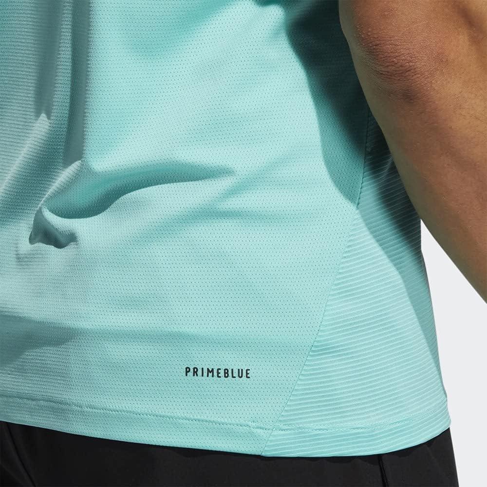 imageadidas Mens Primeblue Designed 2 Move 3Stripes TeeAcid Mint
