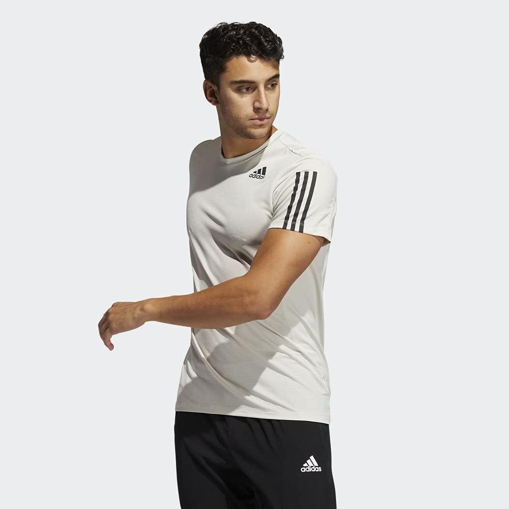 imageadidas Mens Primeblue Designed 2 Move 3Stripes TeeAlumina