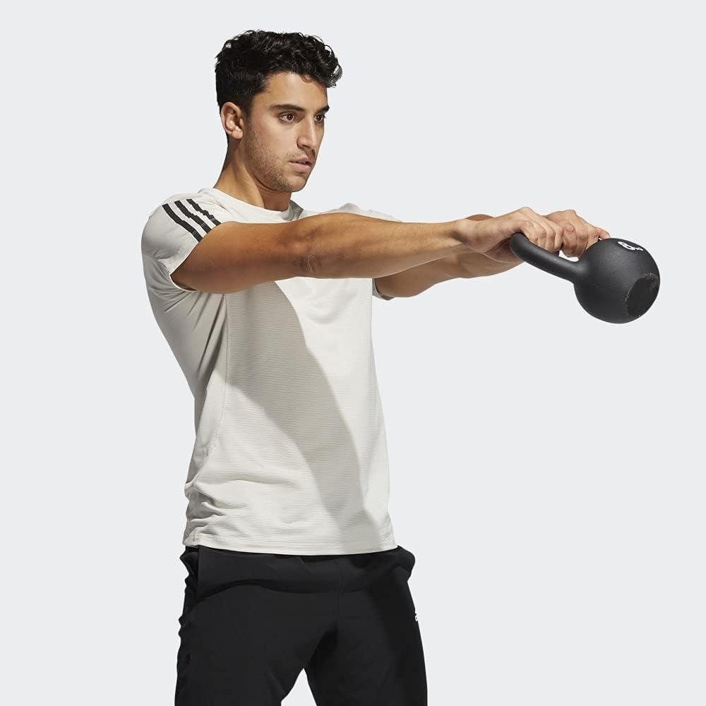 imageadidas Mens Primeblue Designed 2 Move 3Stripes TeeAlumina