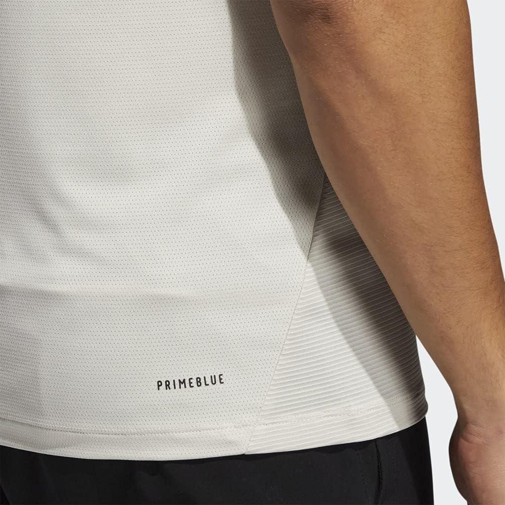 imageadidas Mens Primeblue Designed 2 Move 3Stripes TeeAlumina