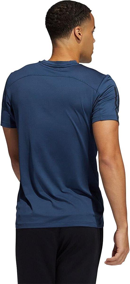 imageadidas Mens Primeblue Designed 2 Move 3Stripes TeeCrew Navy