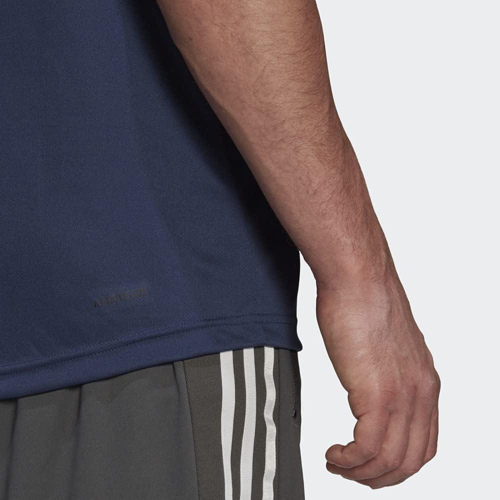 imageadidas Mens Primeblue Designed 2 Move 3Stripes TeeCrew NavyBlack