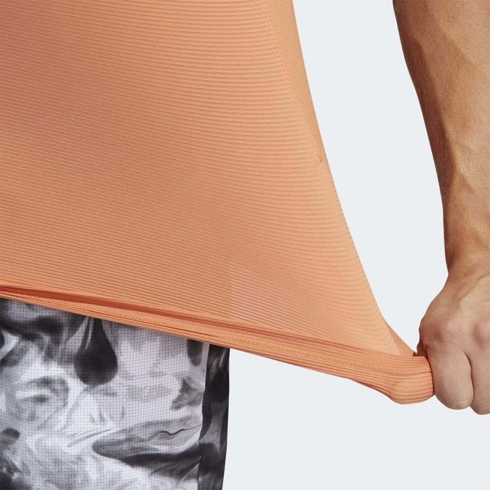 imageadidas Mens Primeblue Designed 2 Move 3Stripes TeeHazy Copper