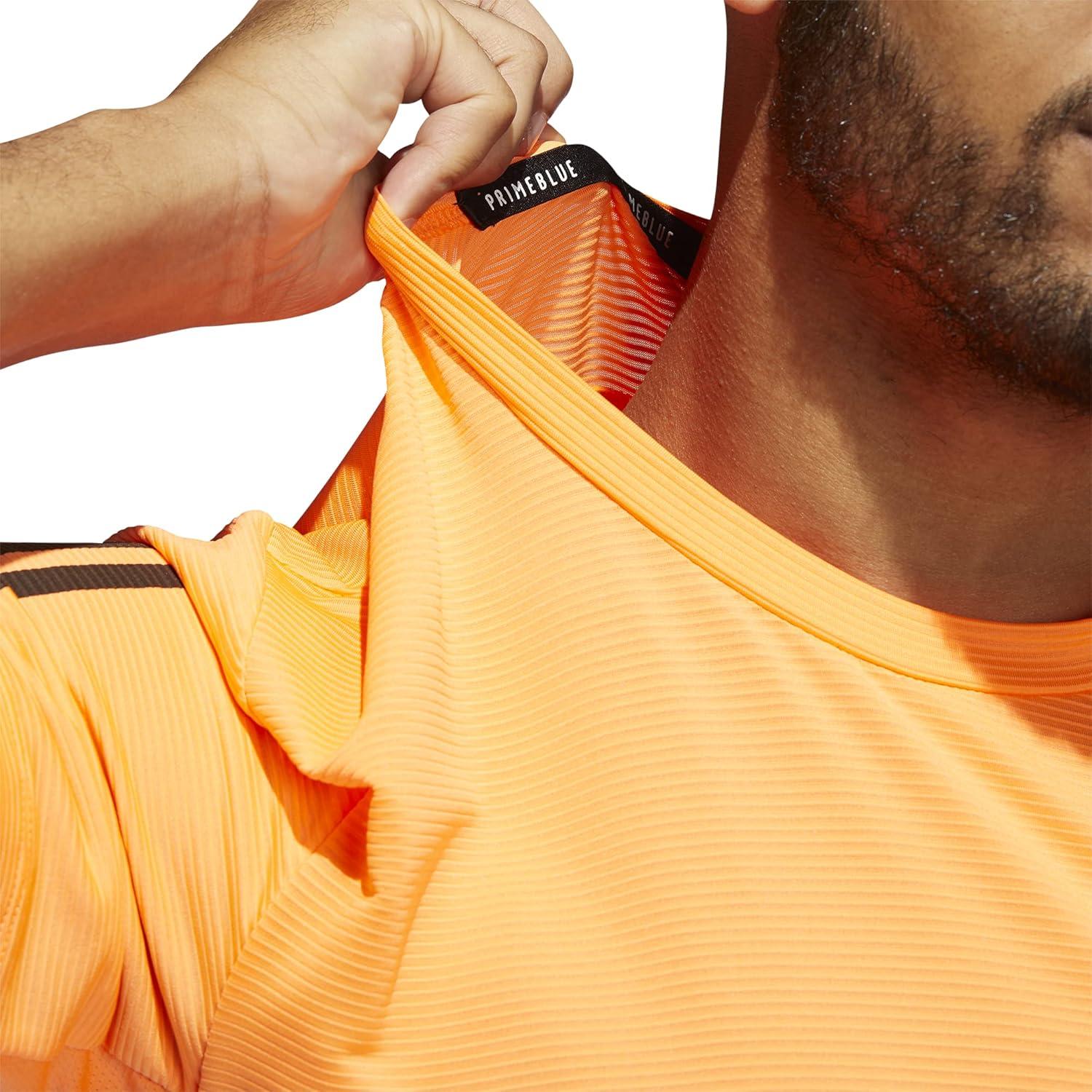 imageadidas Mens Primeblue Designed 2 Move 3Stripes TeeScreaming Orange