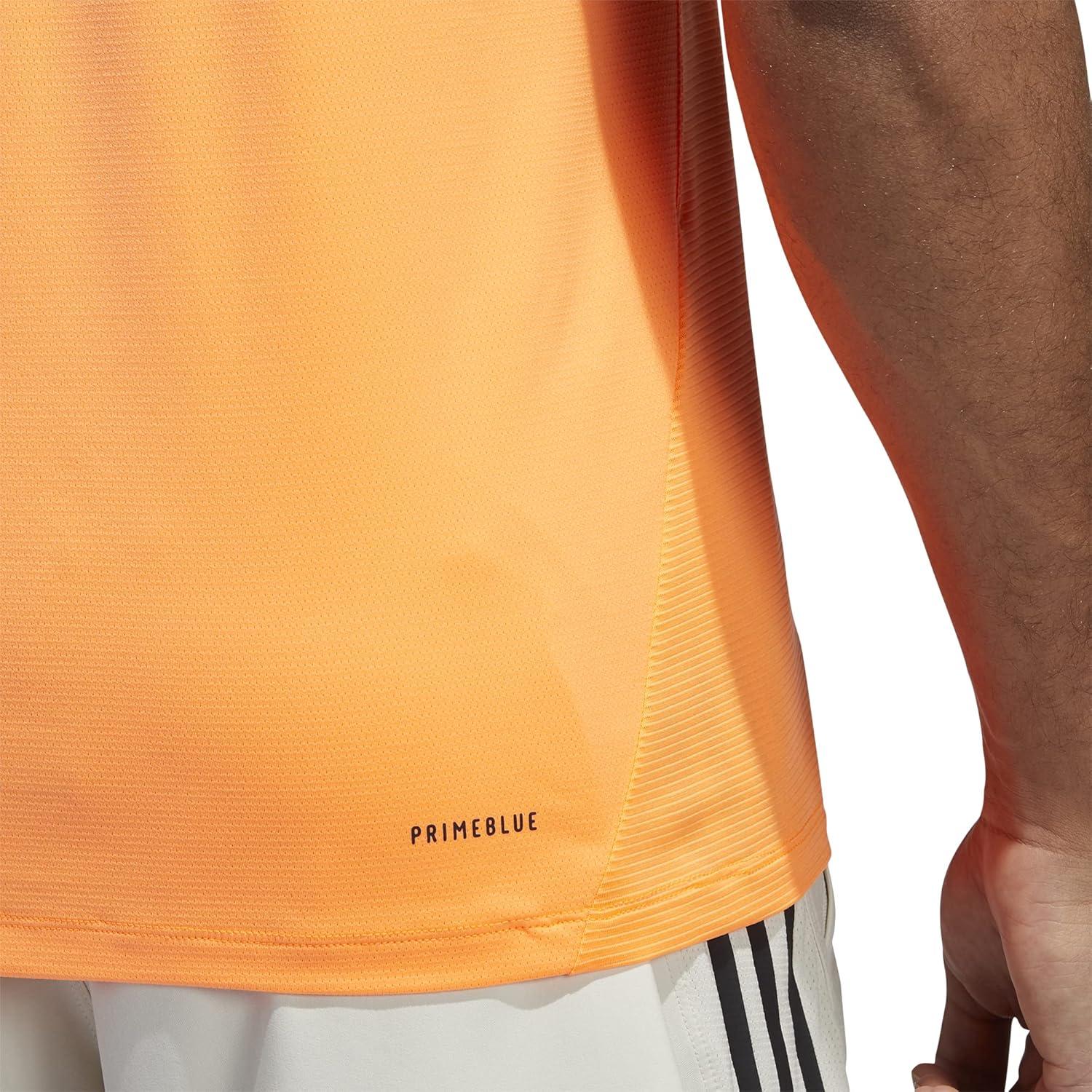 imageadidas Mens Primeblue Designed 2 Move 3Stripes TeeScreaming Orange