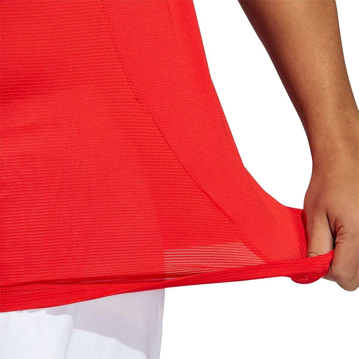 imageadidas Mens Primeblue Designed 2 Move 3Stripes TeeVivid Red