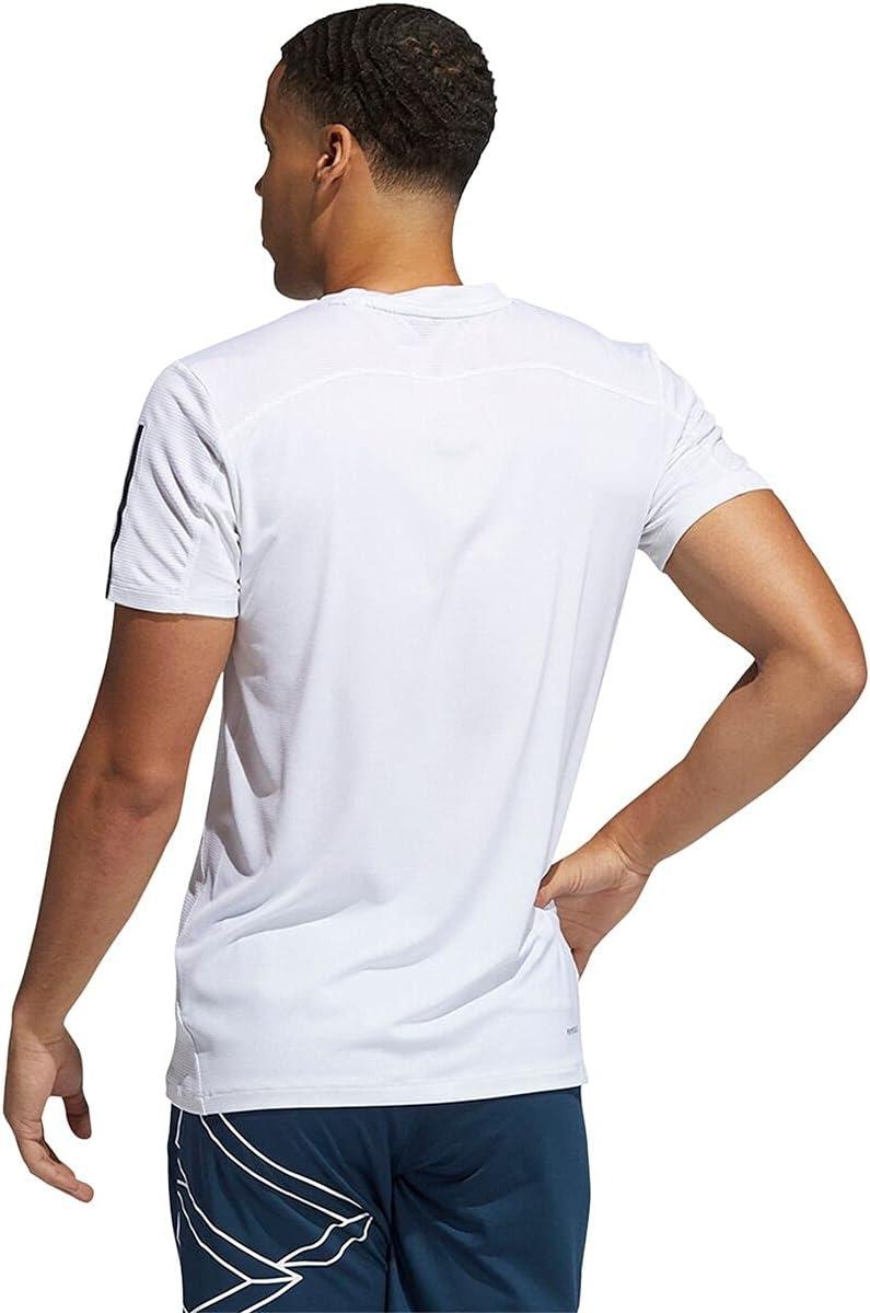imageadidas Mens Primeblue Designed 2 Move 3Stripes TeeWhite