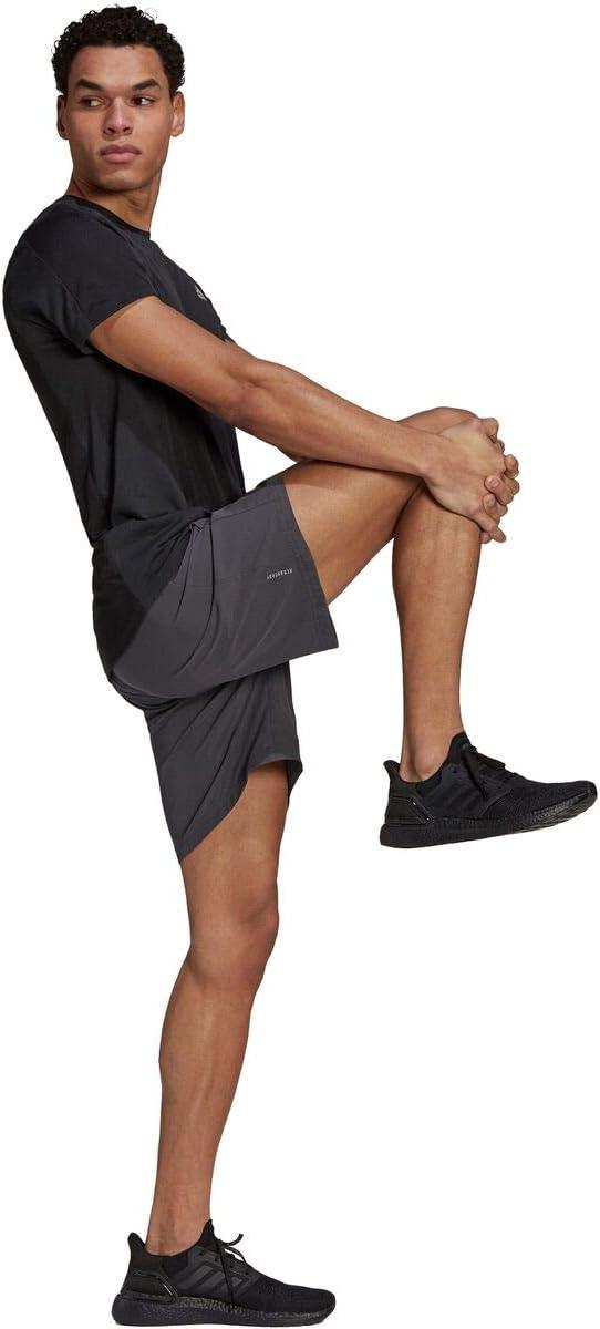 imageadidas Mens Run It 7quot ShortsDark Grey HeatherSolid Grey