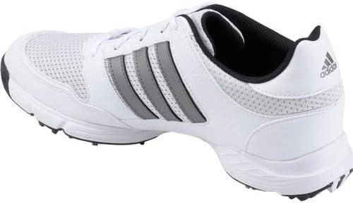 imageadidas Mens Tech Response 20 Golf ShoeWhiteDark Silver Metallic
