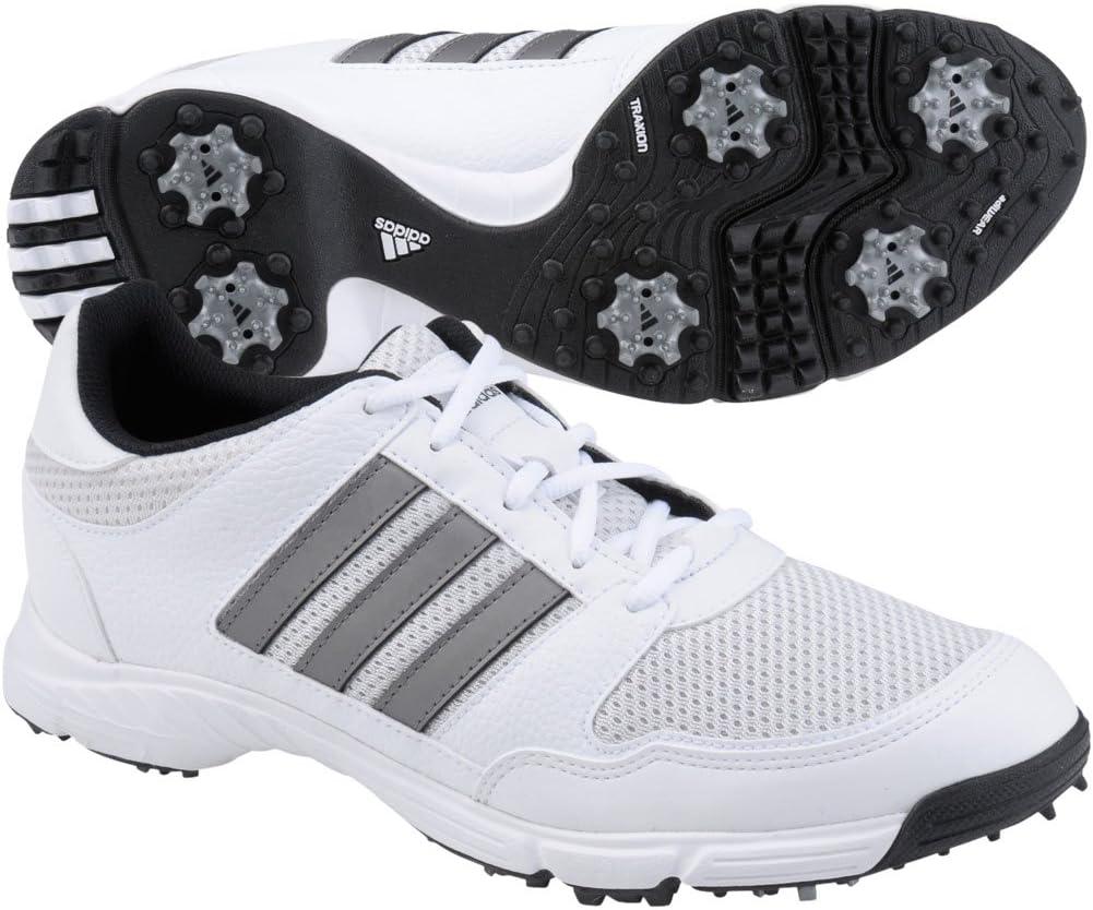 imageadidas Mens Tech Response 20 Golf ShoeWhiteDark Silver Metallic