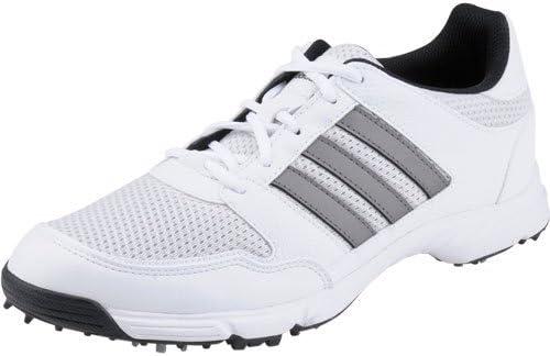 imageadidas Mens Tech Response 20 Golf ShoeWhiteDark Silver Metallic