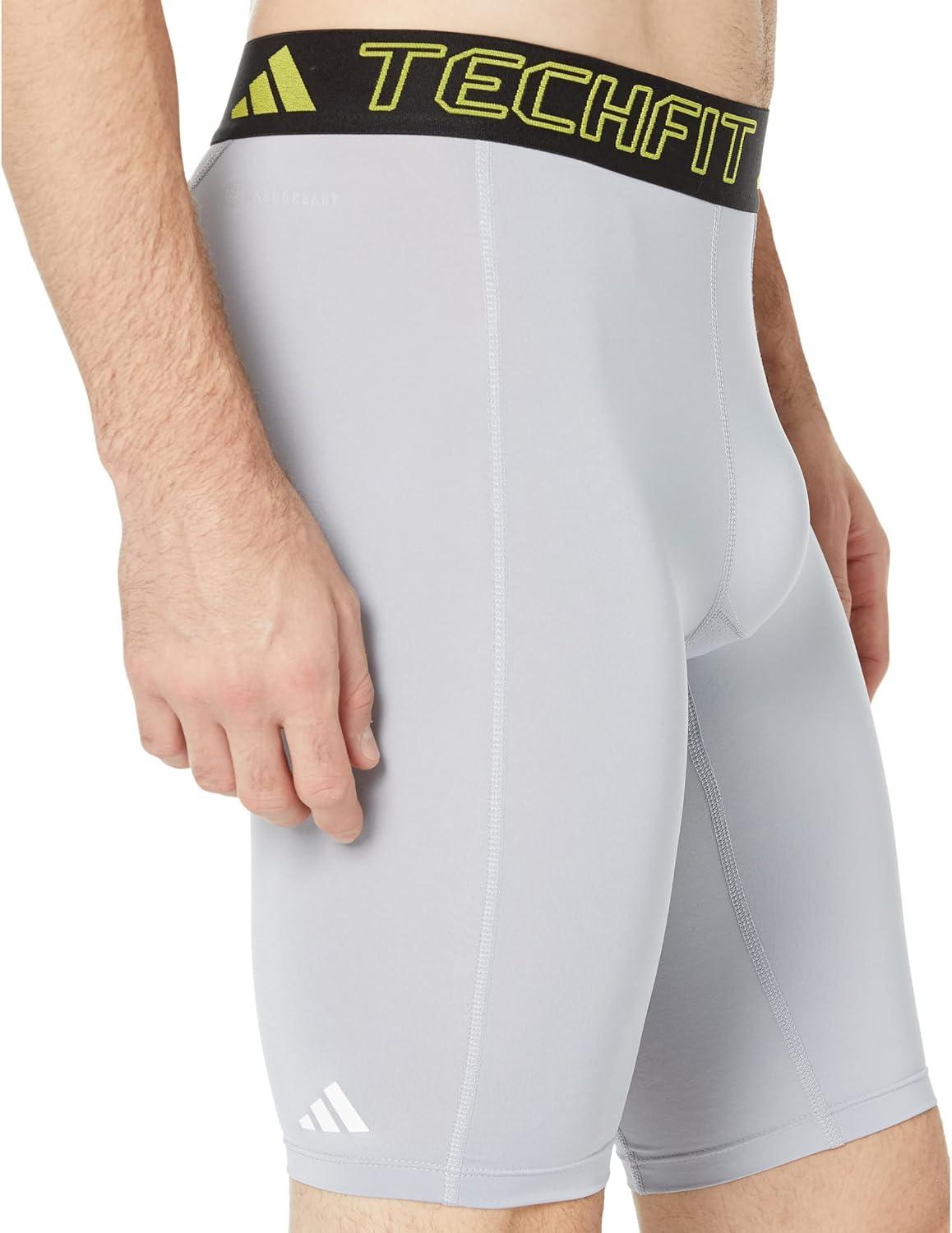 imageadidas Mens Techfit Aeroready Training Short TightsHalo Silver