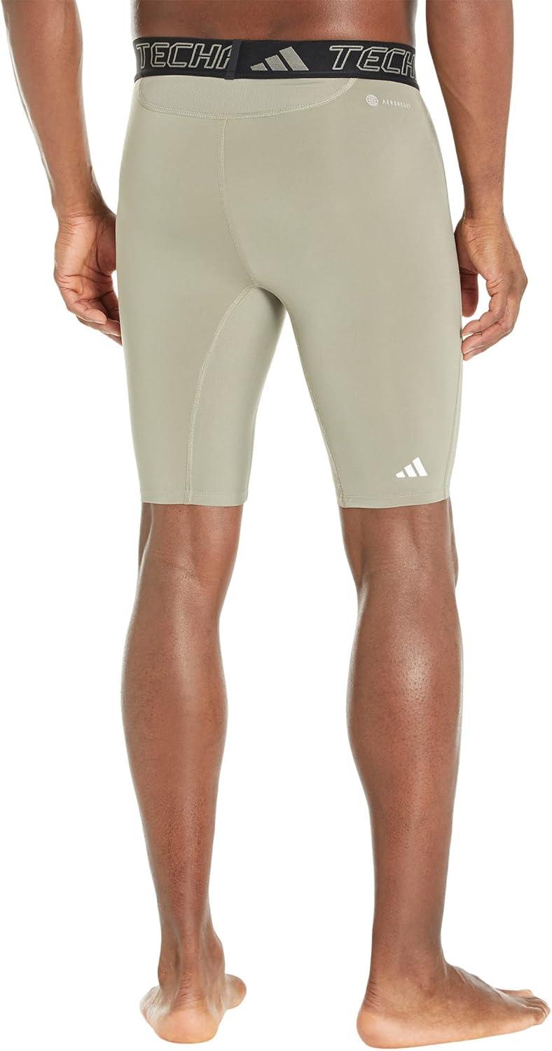 imageadidas Mens Techfit Aeroready Training Short TightsSilver Pebble