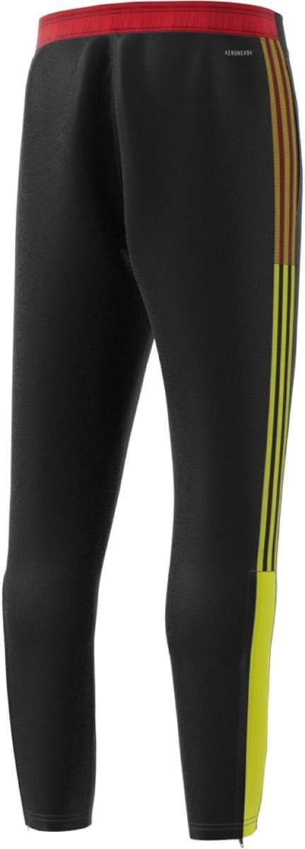 imageadidas Mens Tiro 21 Track PantsBlackAcid YellowVivid Red