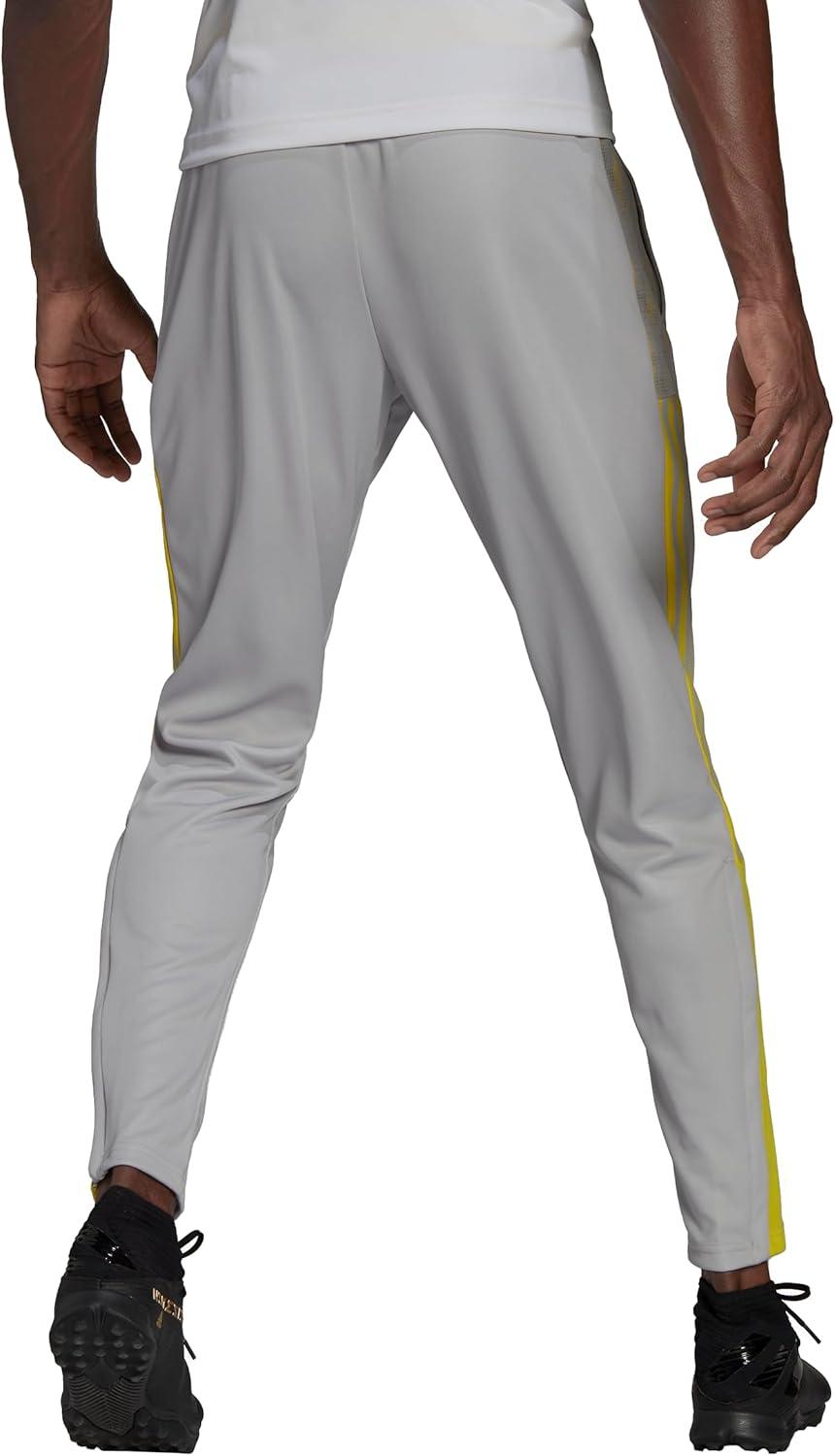 imageadidas Mens Tiro 21 Track PantsTeam Light GreyBright Yellow
