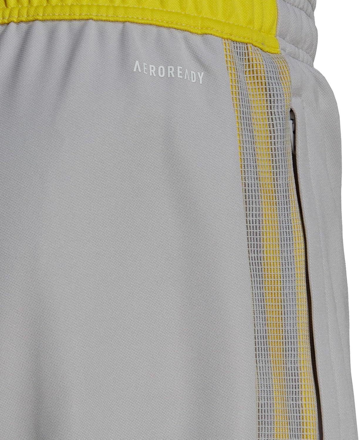 imageadidas Mens Tiro 21 Track PantsTeam Light GreyBright Yellow