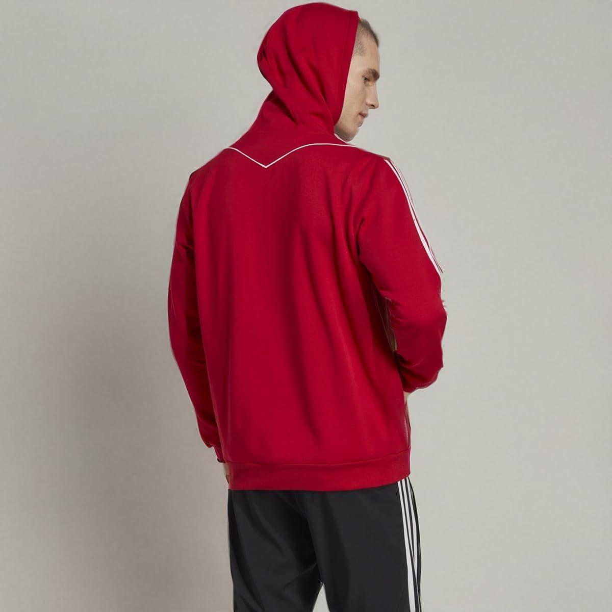 imageadidas Mens Tiro23 League Logo Hoodie Soccer Cleats  GreyTeam Power Red