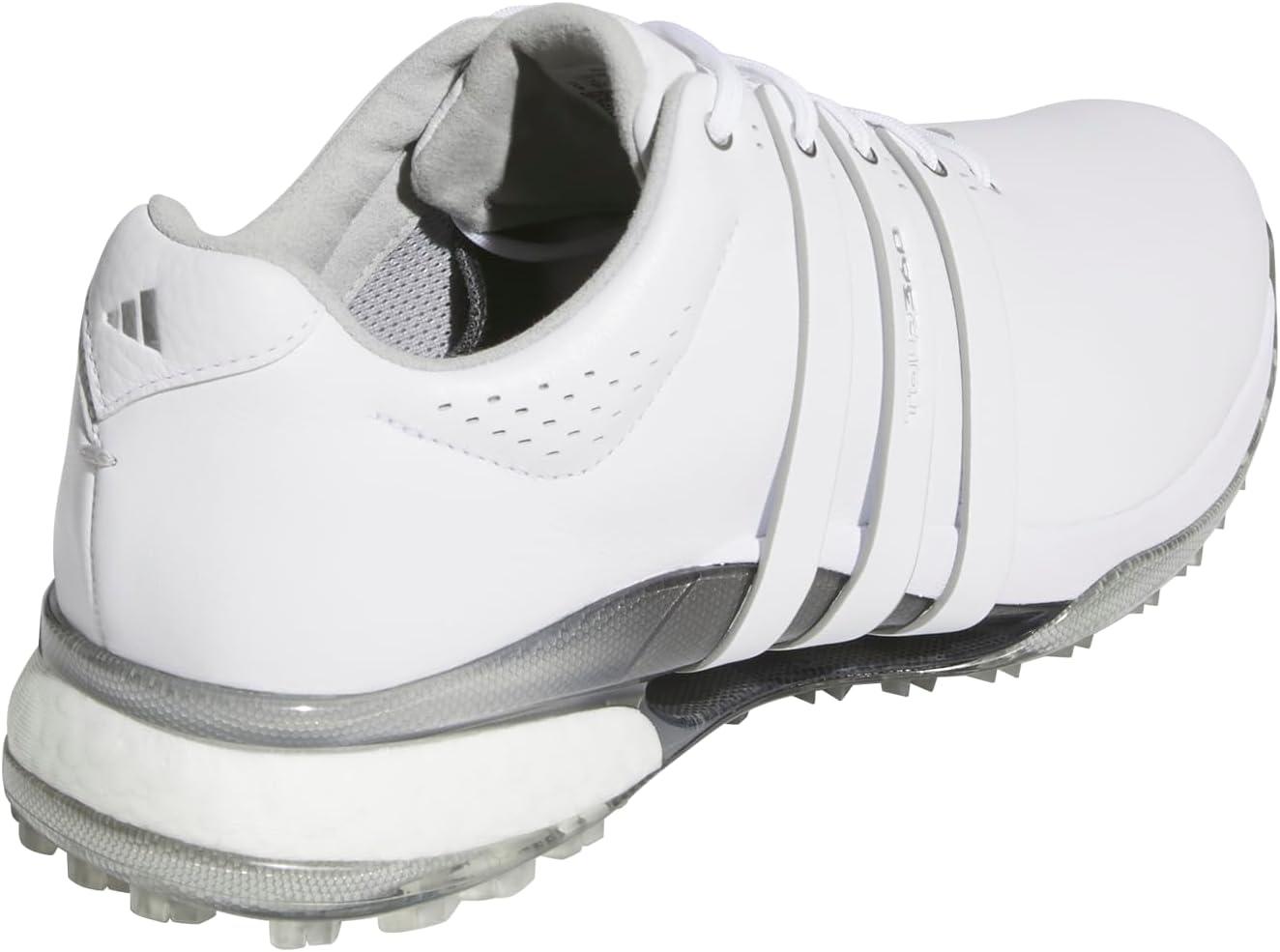 imageadidas Mens Tour360 25 Wide Spikeless ShoesFootwear WhiteFootwear WhiteSilver Metallic