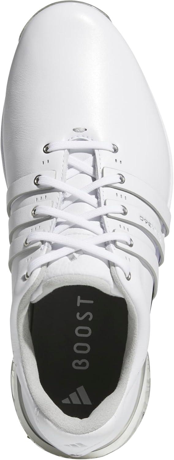 imageadidas Mens Tour360 25 Wide Spikeless ShoesFootwear WhiteFootwear WhiteSilver Metallic