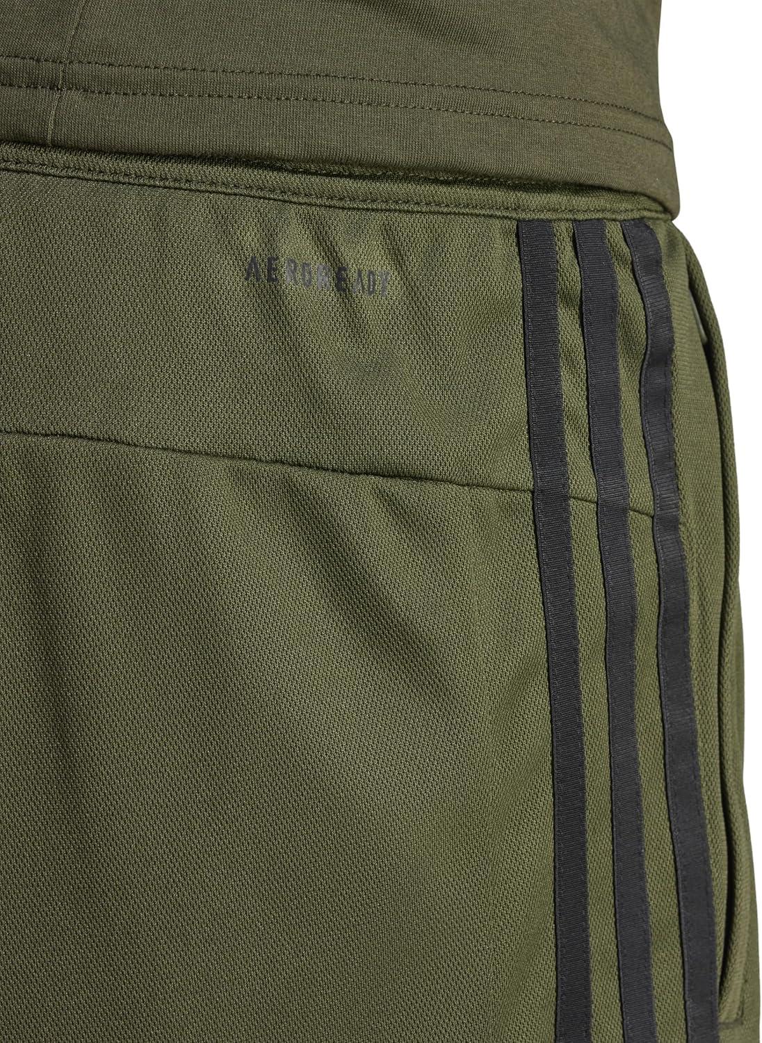 imageadidas Mens Train Essentials Piqu 3Stripes ShortsNight CargoBlack