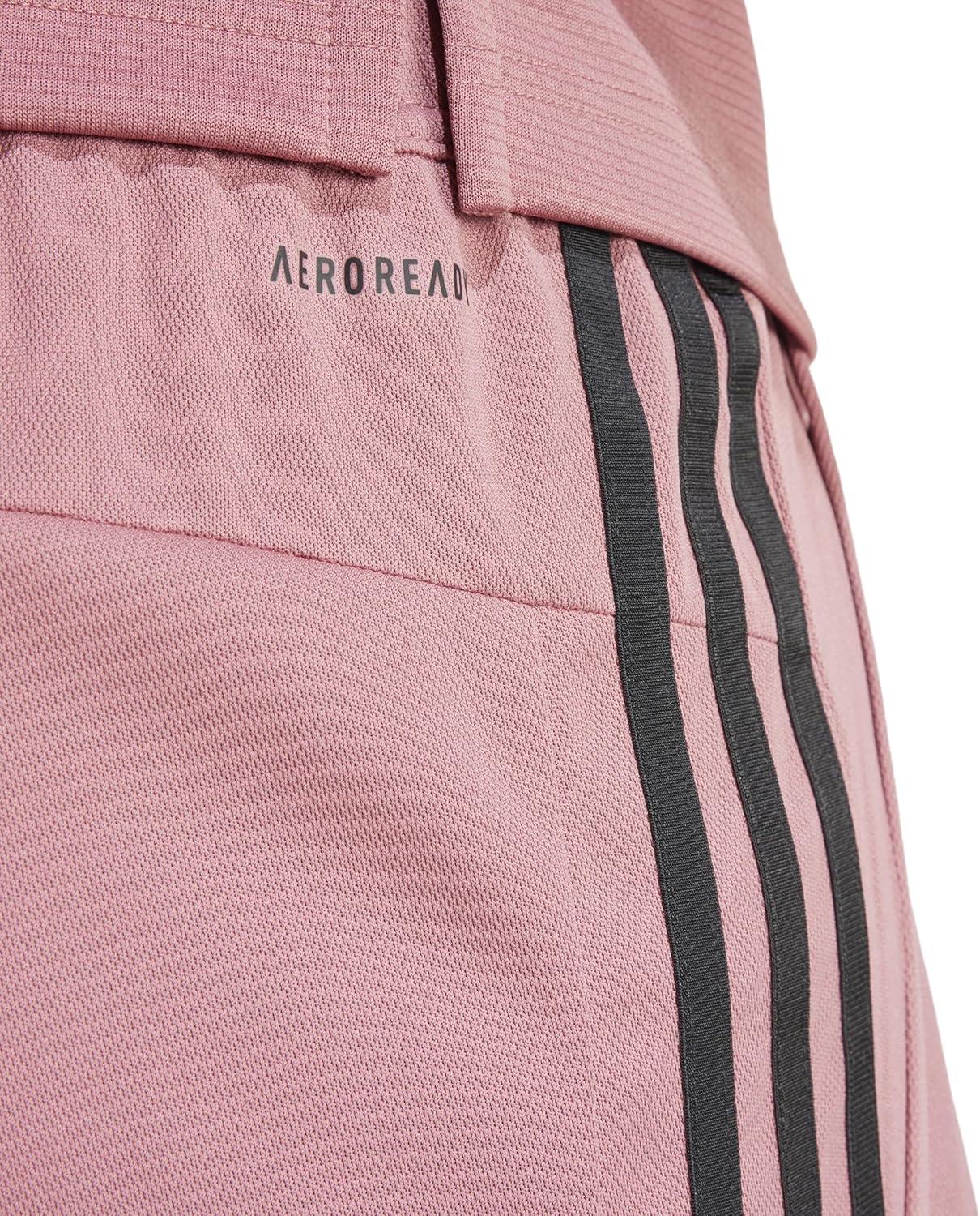 imageadidas Mens Train Essentials Piqu 3Stripes ShortsPreloved CrimsonBlack