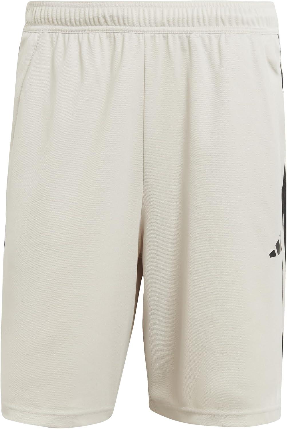 imageadidas Mens Train Essentials Piqu 3Stripes ShortsWonder AluminaBlack