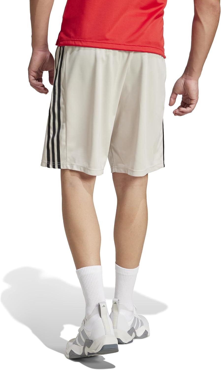 imageadidas Mens Train Essentials Piqu 3Stripes ShortsWonder AluminaBlack