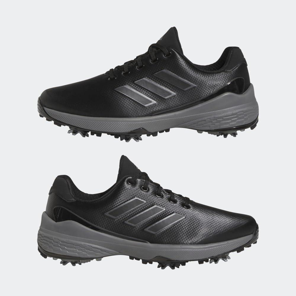 imageadidas Mens ZG23 Golf ShoeCore BlackDark Silver MetallicSilver Metallic