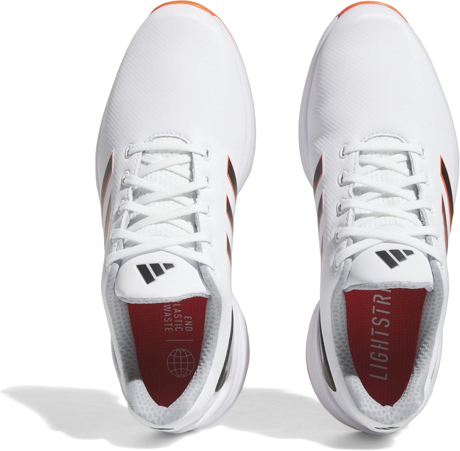 imageadidas Mens ZG23 Golf ShoeFootwear WhiteCore BlackSemi Solar Red