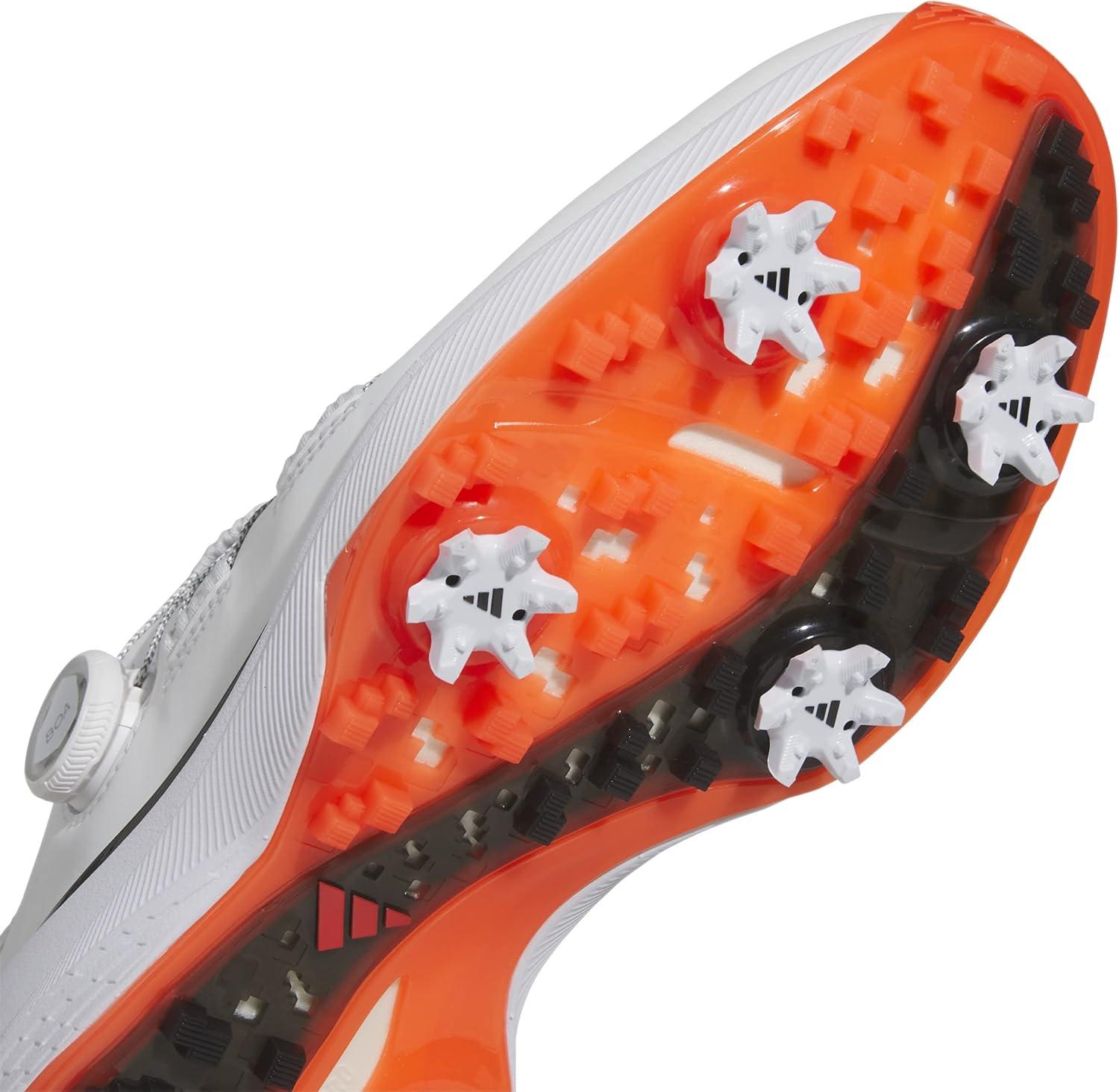 imageadidas Mens Zg23 Boa Wide Golf Sneakers Shoes WhiteFootwear WhiteCore BlackSemi Solar Red