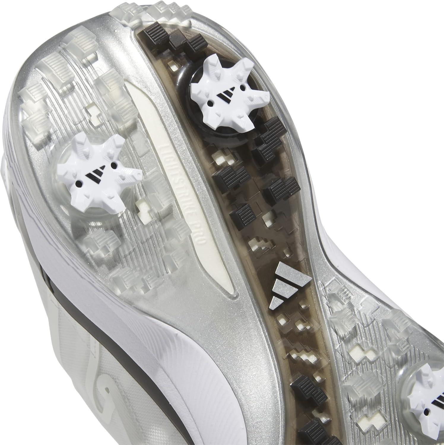 imageadidas Mens Zg23 Boa Wide Golf Sneakers Shoes WhiteFootwear WhiteCore BlackSilver Metallic