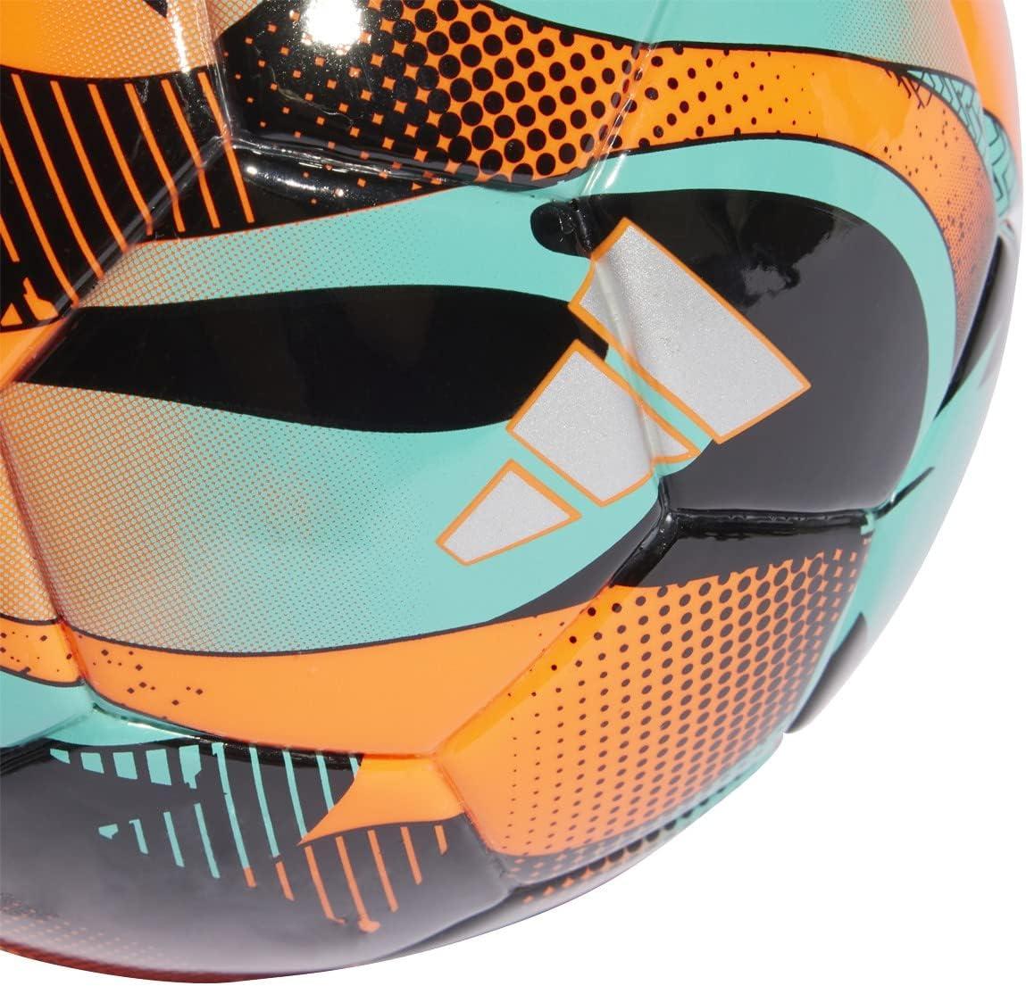 imageadidas UnisexAdult Messi Mini Ball Solar OrangeMint RushBlack 1