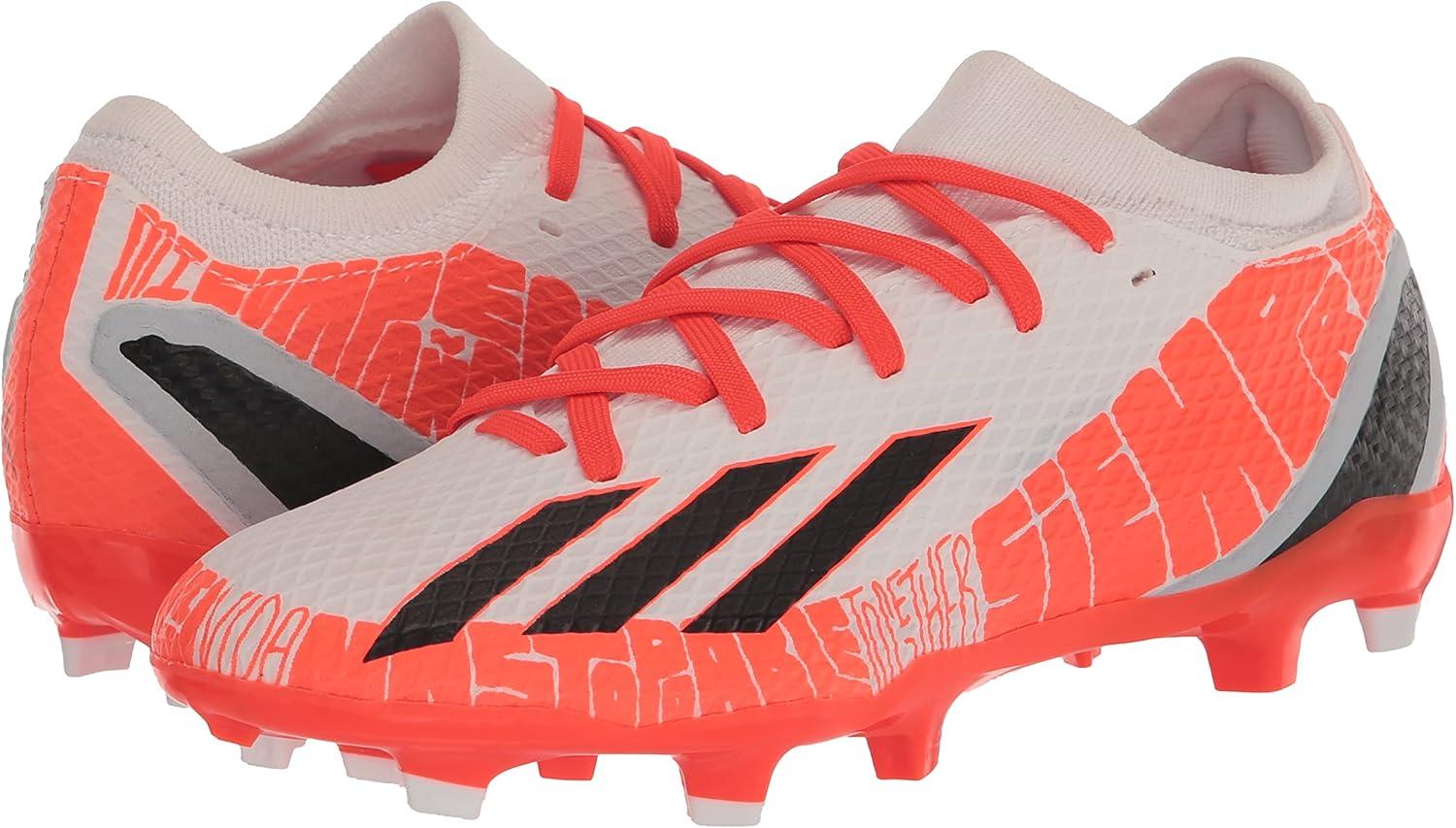 imageadidas UnisexAdult Speedportal Messi3 Firm Ground Soccer ShoesWhiteBlackSolar Red