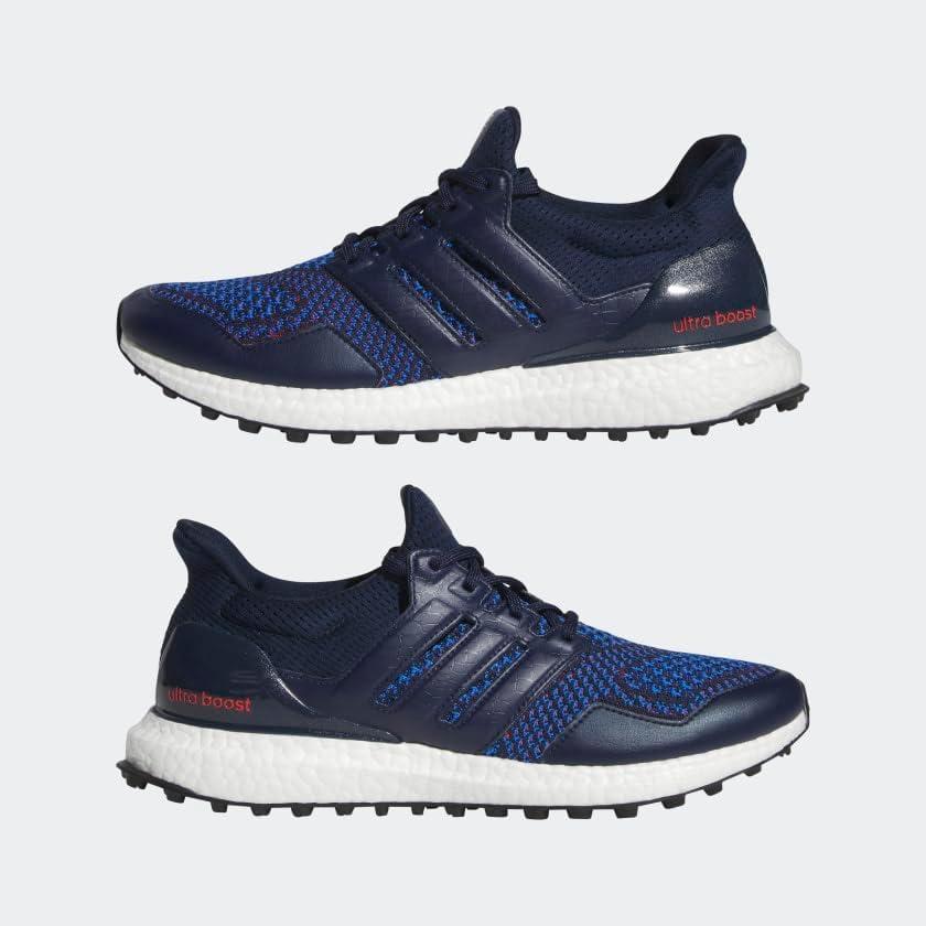 imageadidas UnisexAdult Ultraboost Spikeless Golf ShoesCollegiate NavyBright Red