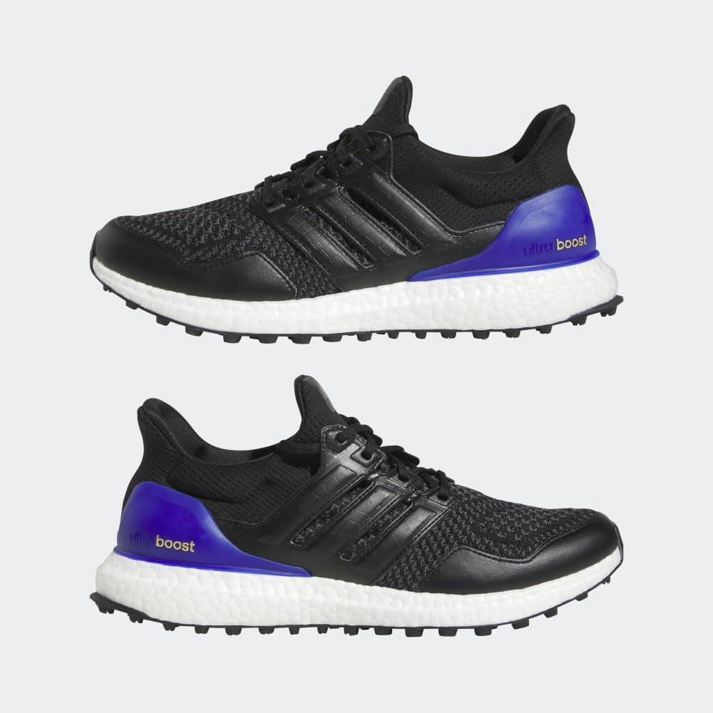 imageadidas UnisexAdult Ultraboost Spikeless Golf ShoesCore BlackCore BlackLucid Blue