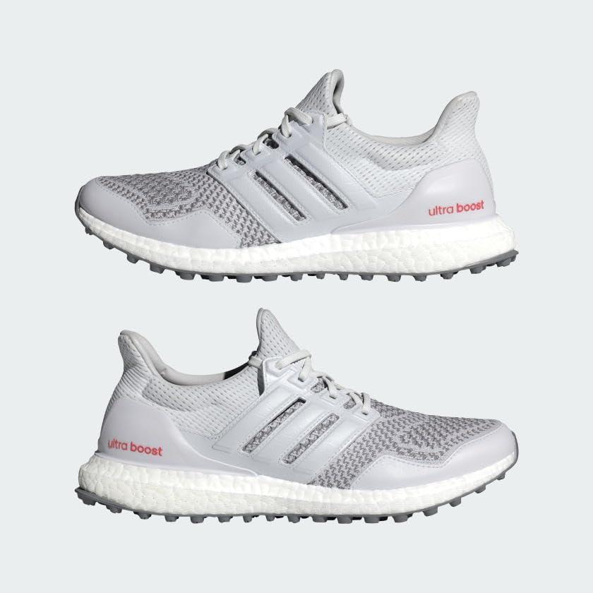 imageadidas UnisexAdult Ultraboost Spikeless Golf ShoesDash GreyFootwear WhitePreloved Scarlet