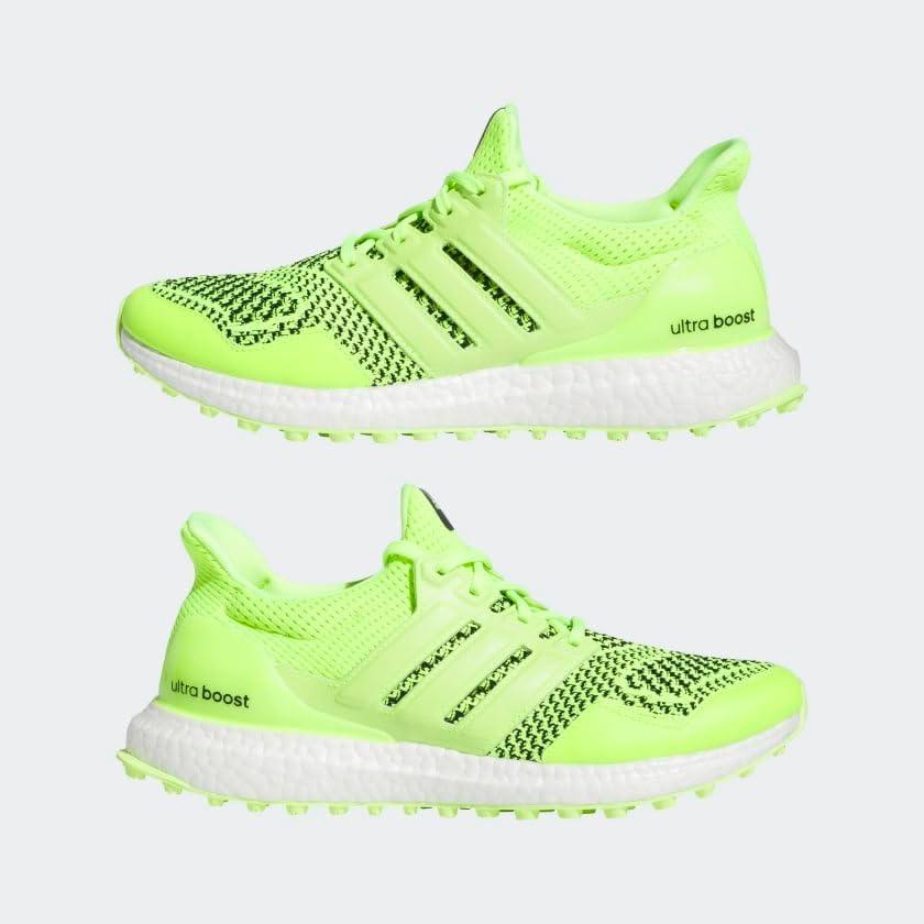 imageadidas UnisexAdult Ultraboost Spikeless Golf ShoesLucid LemonCore Black